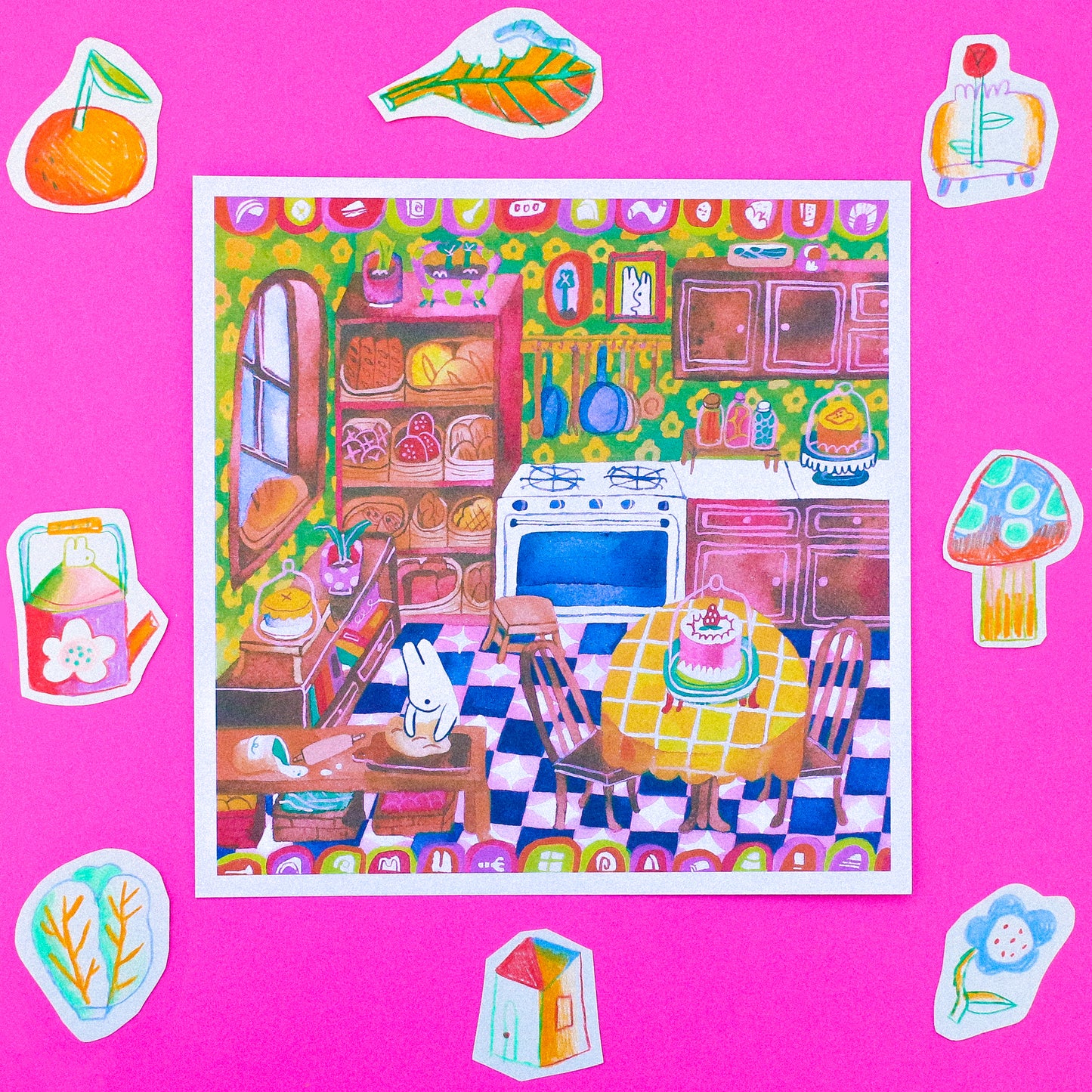'The Baker's Room' Art Print ~ 8x8
