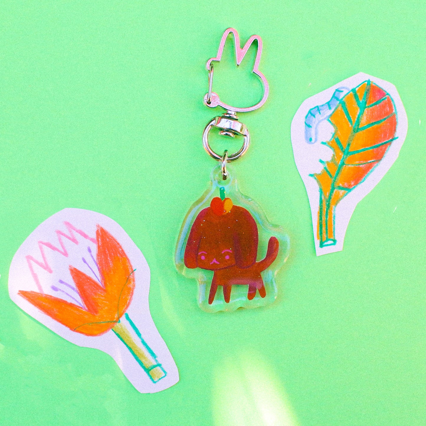 Odd Rabbit Town 'Stroodle' Glitter Acrylic Charm