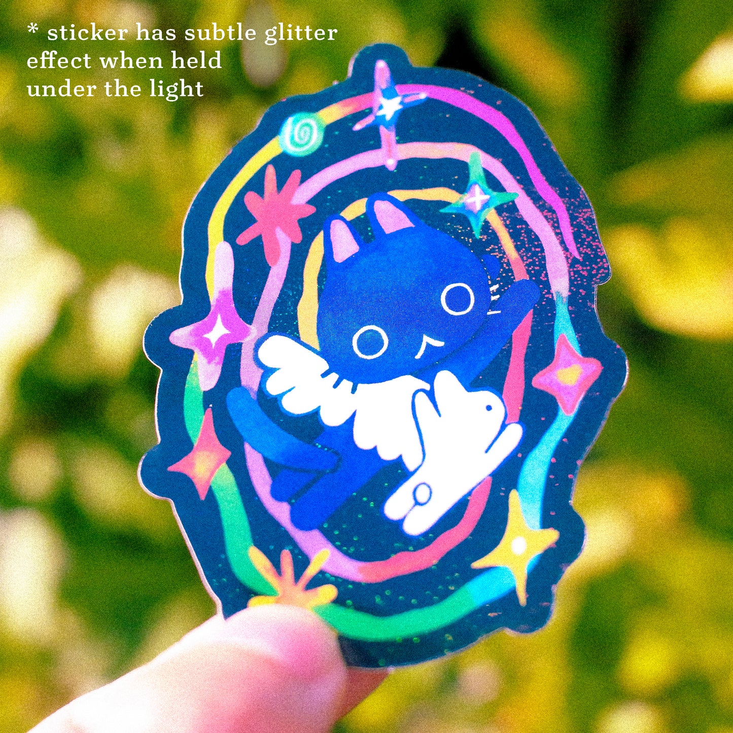 'Space Exploration with Maebee & Bean' Vinyl Sticker