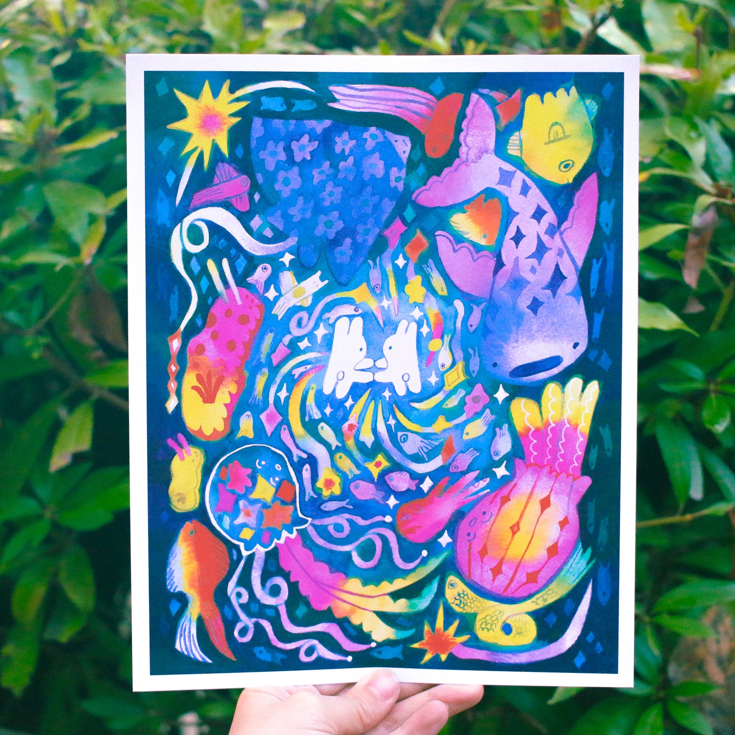 'At the Center of the Ocean' Art Print ~ 8x10