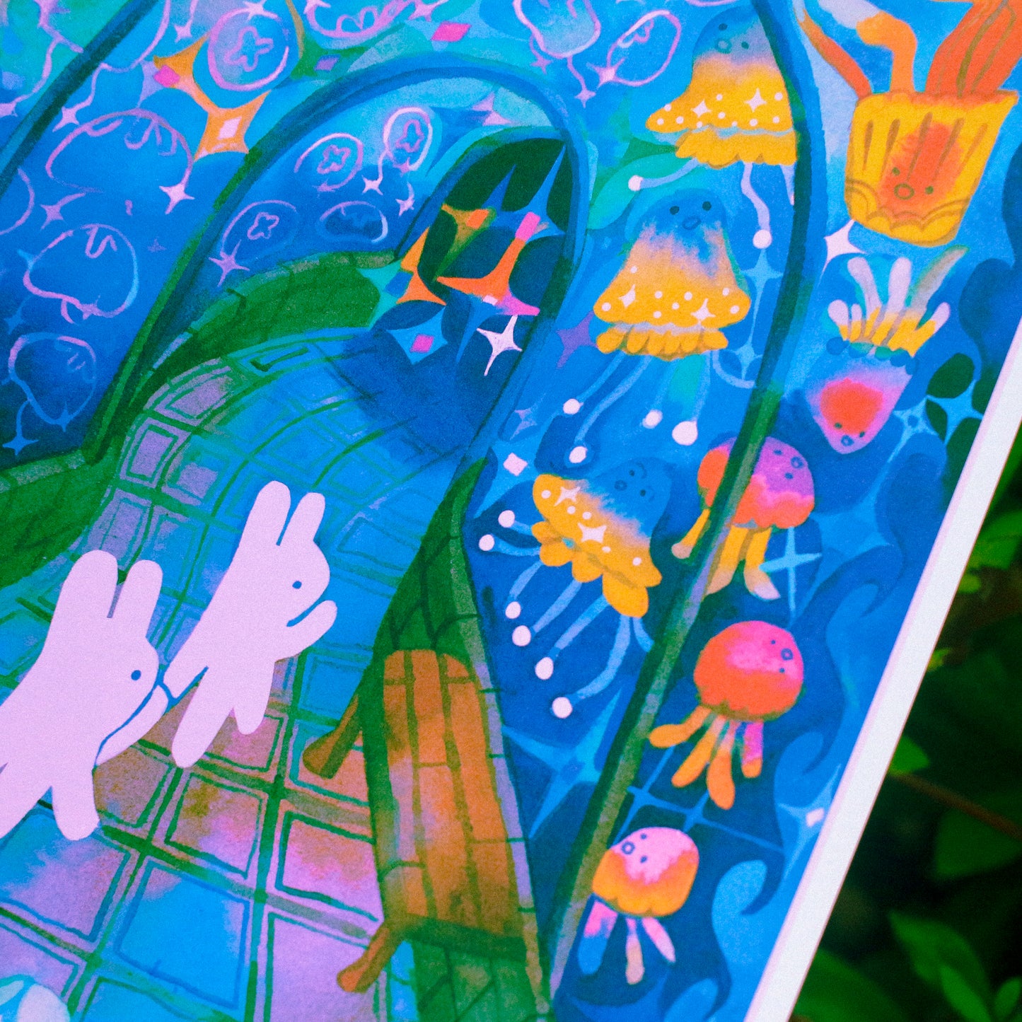 'Aquarium Date' Art Print ~ 8x10