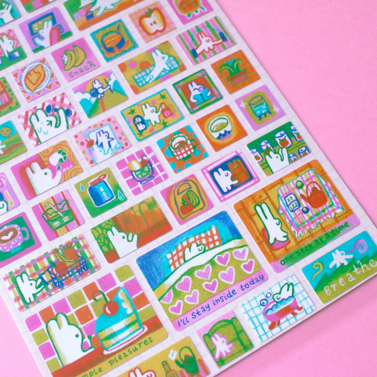 'My Daily Routine' Matte A6 Sticker Sheet