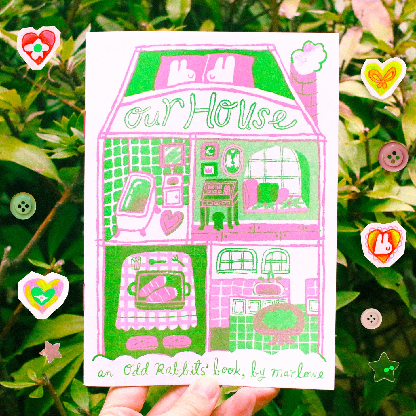 'Our House' Risograph Zine (Envelope included!)
