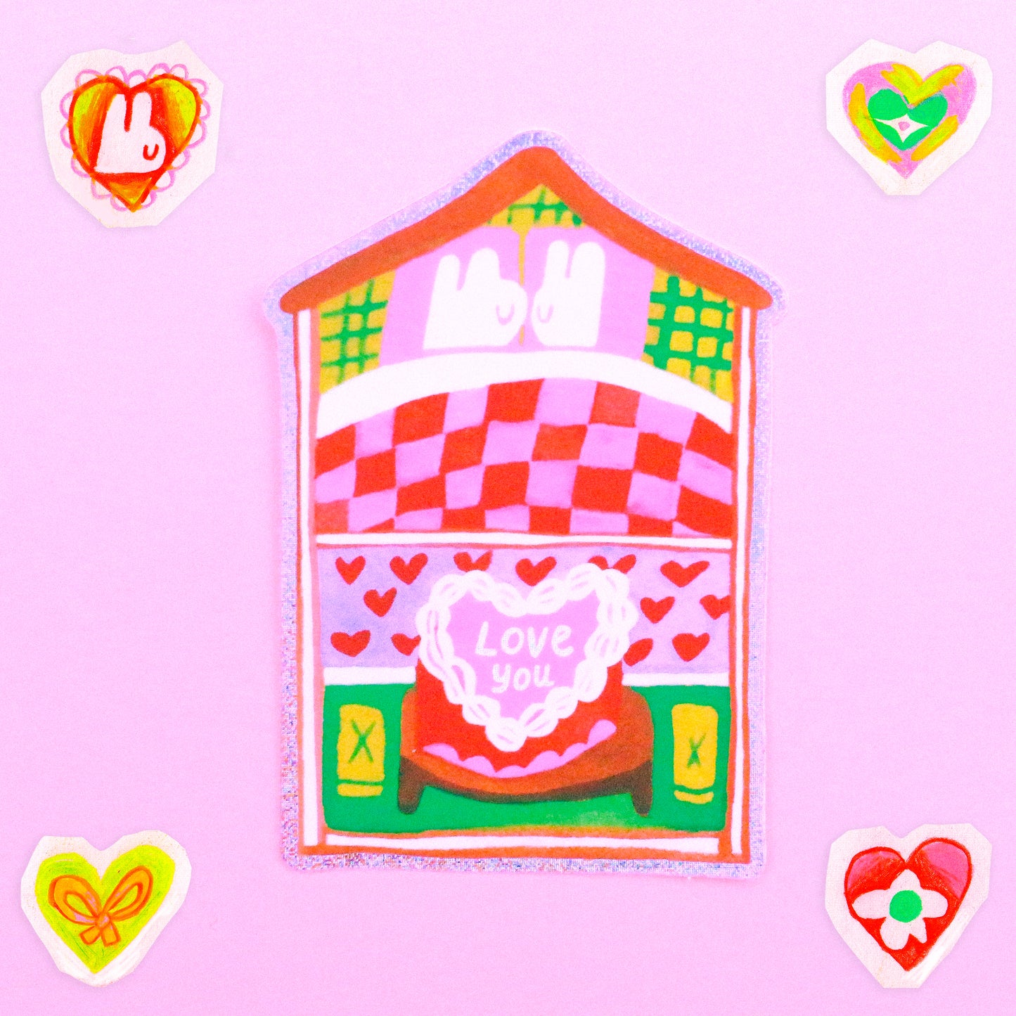 'Our House' Glitter Vinyl Sticker