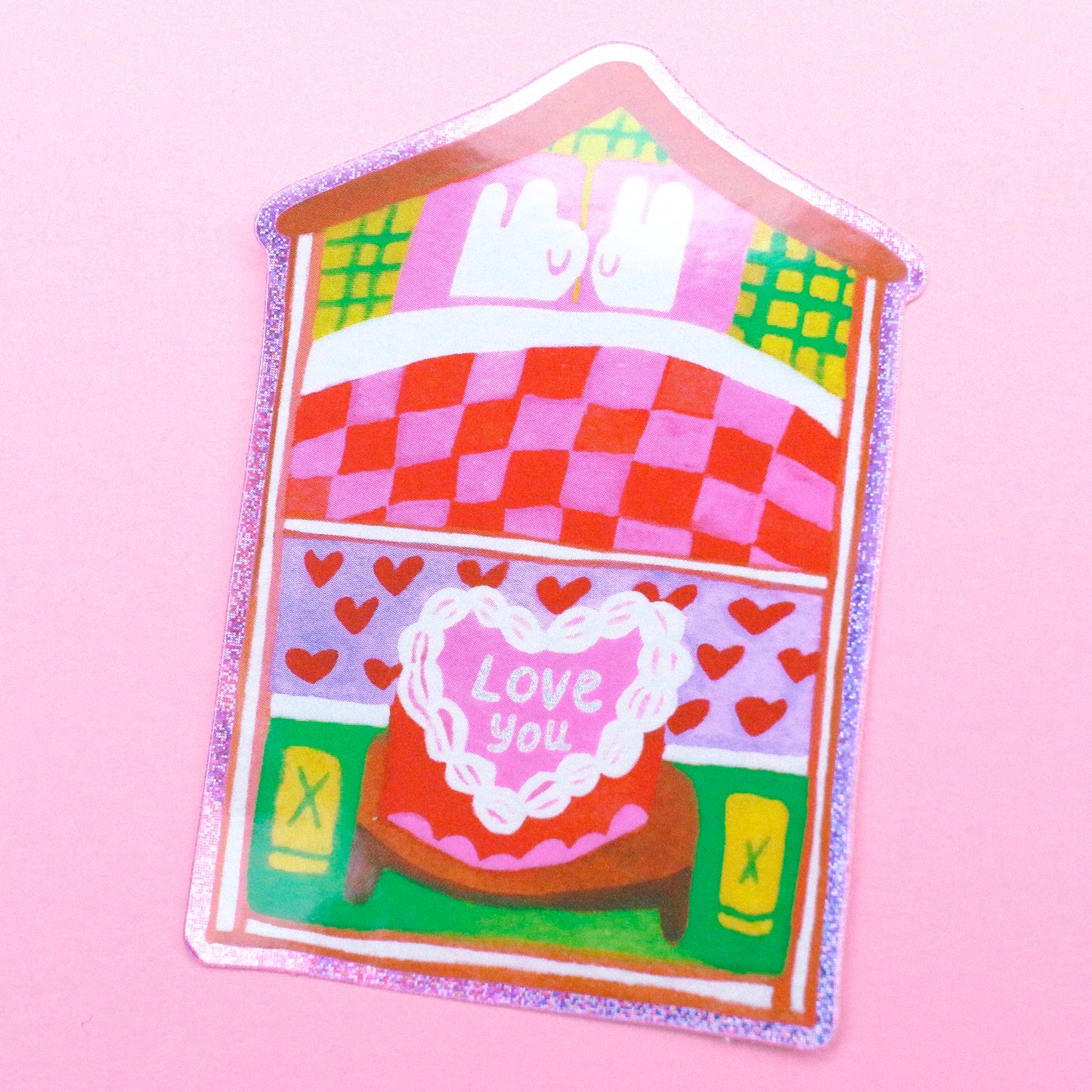 'Our House' Glitter Vinyl Sticker