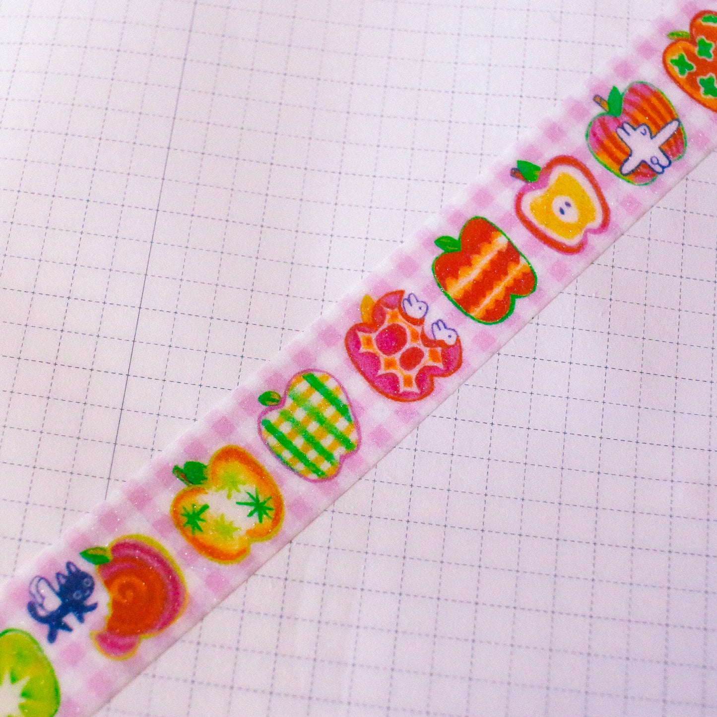 'Special Apples' Glitter Washi Tape