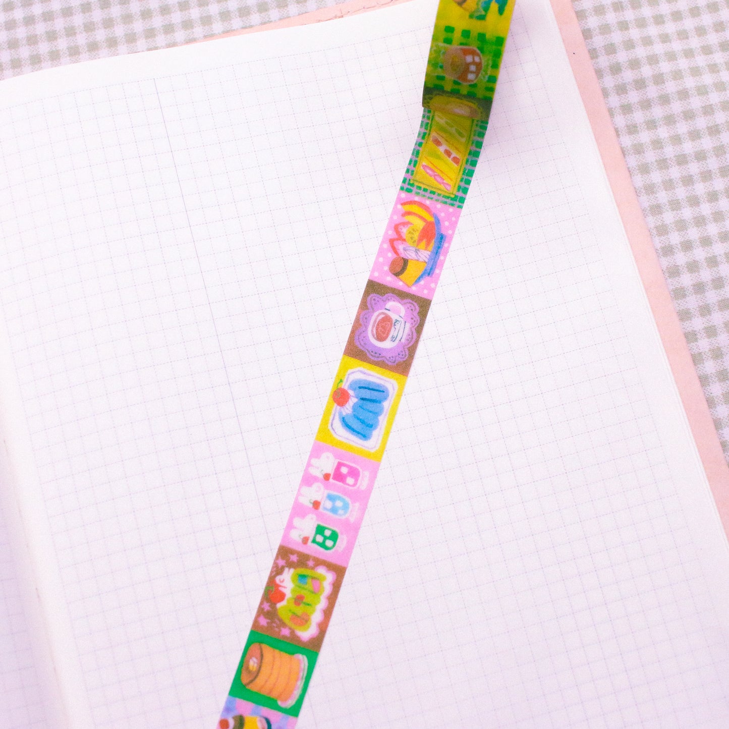 'Sweet Treat at the Cafe' Glitter Washi Tape