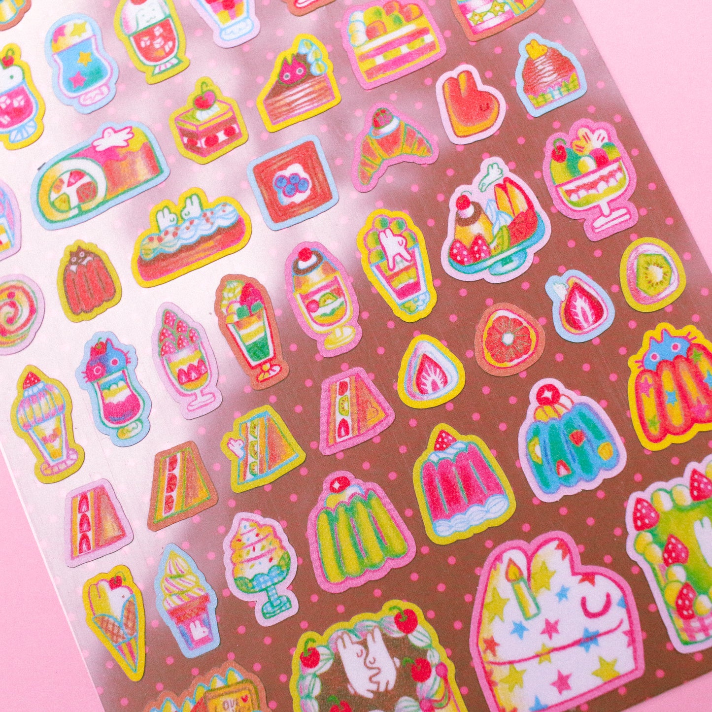 'My Little Dessert' A6 Sticker Sheet (Two Versions)