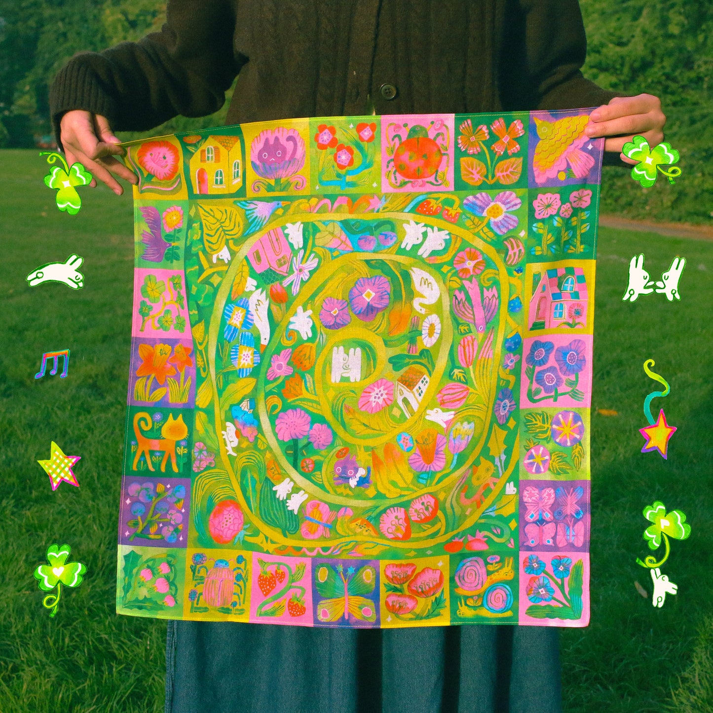 'Meet Me in the Garden' Multi Purpose Cloth