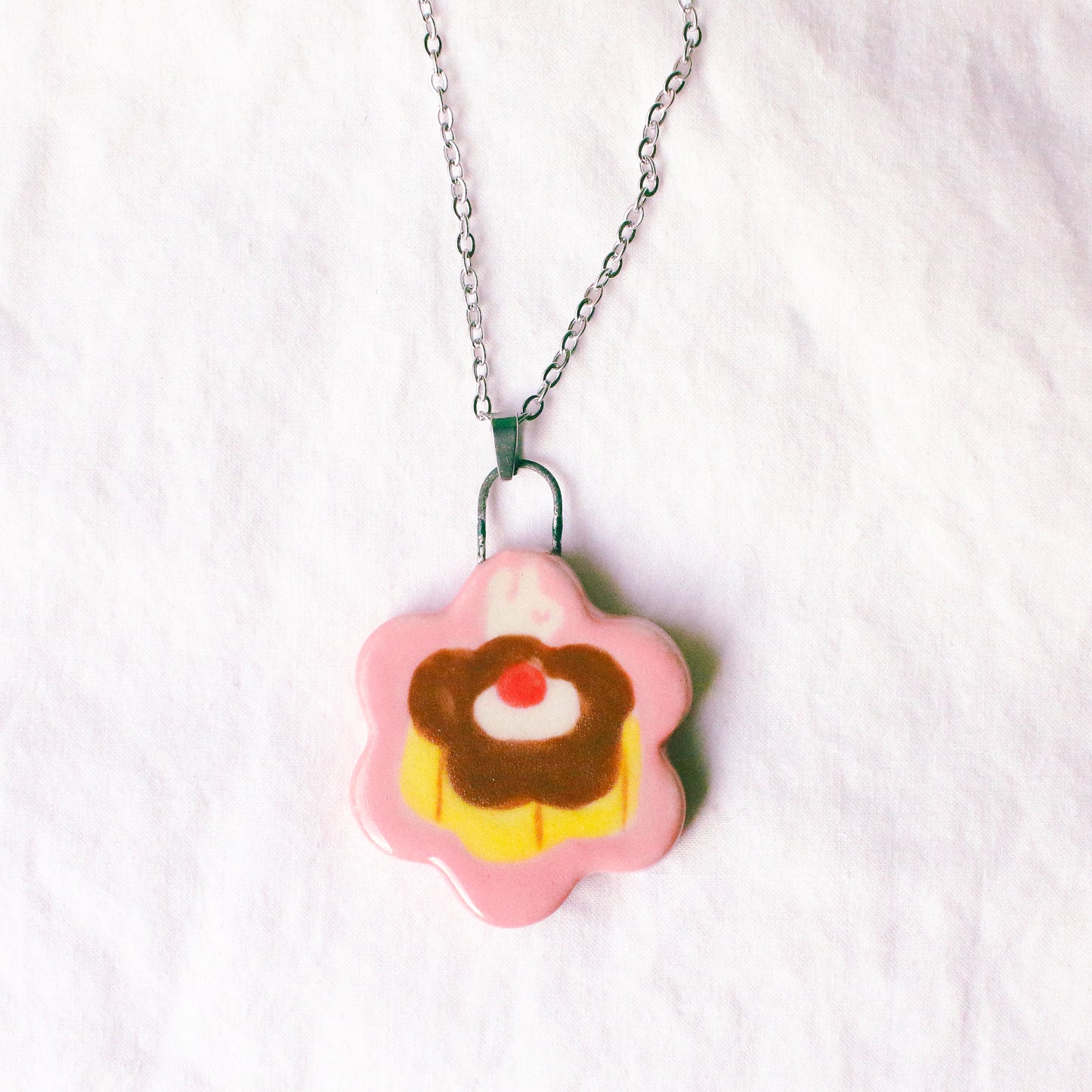 'Flower Pudding' Handmade Ceramic Necklace