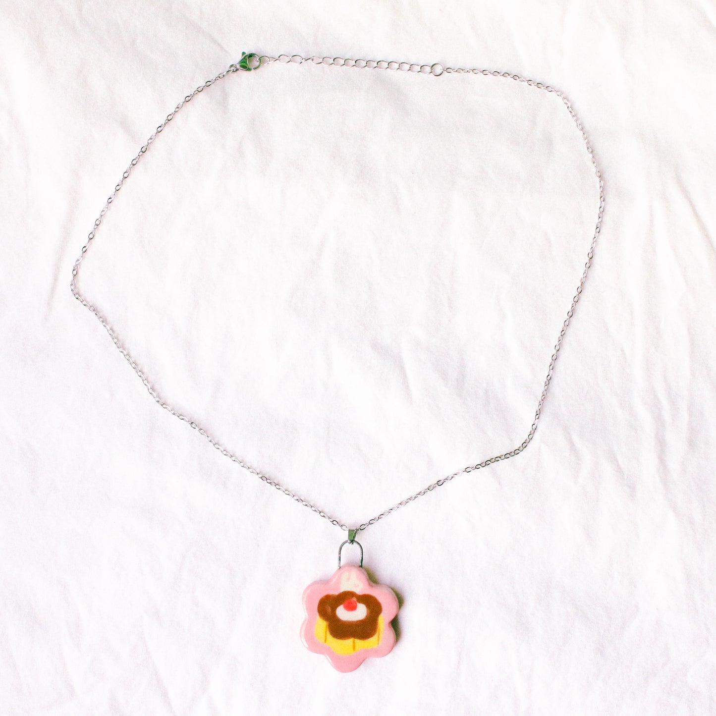 'Flower Pudding' Handmade Ceramic Necklace