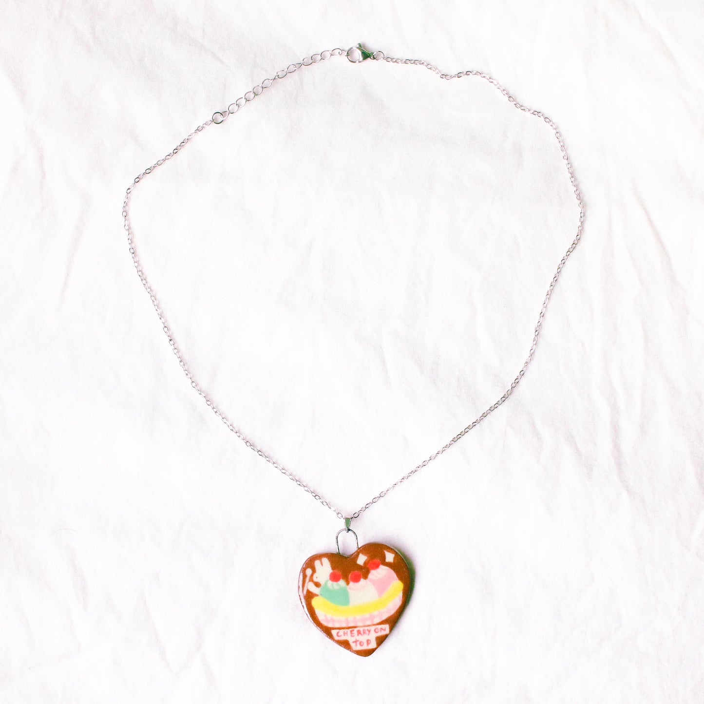 'Cherry on Top' Handmade Ceramic Necklace