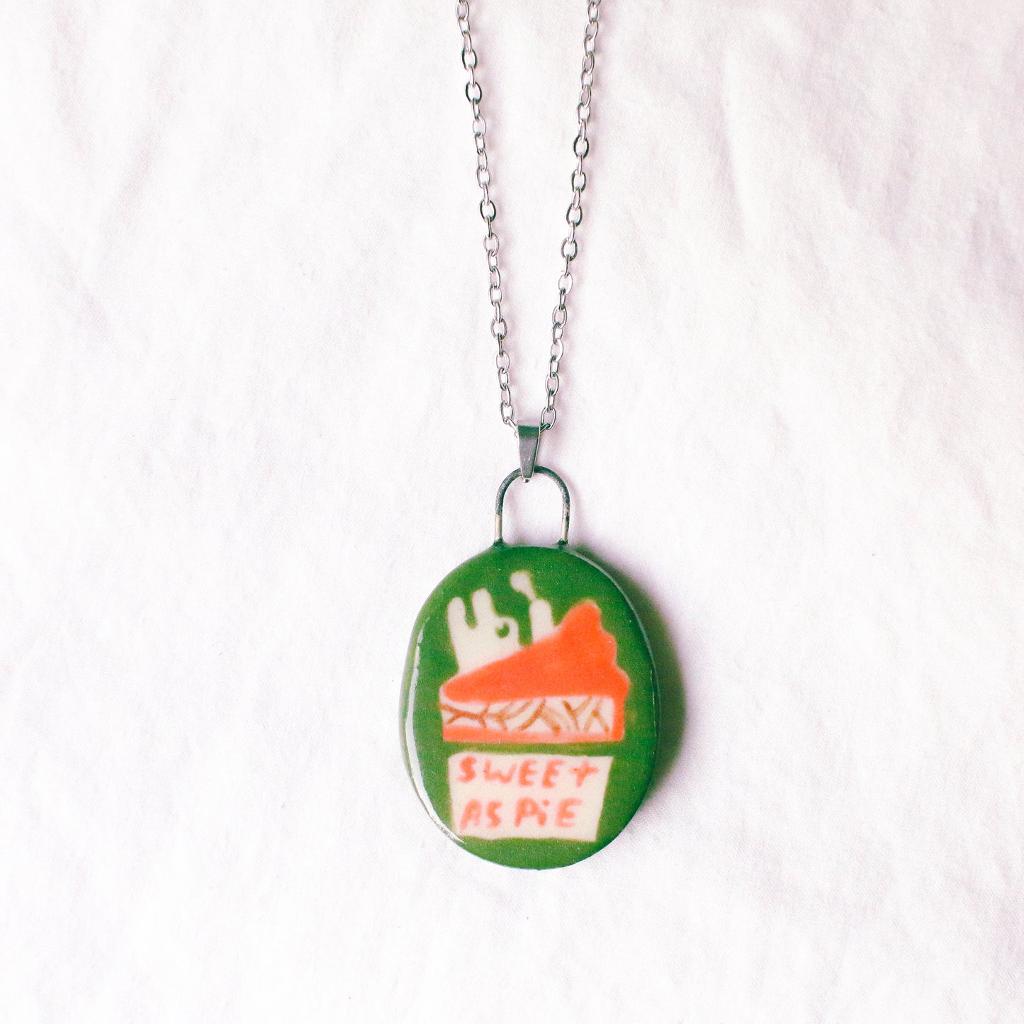 'Sweet as Pie' Handmade Ceramic Necklace