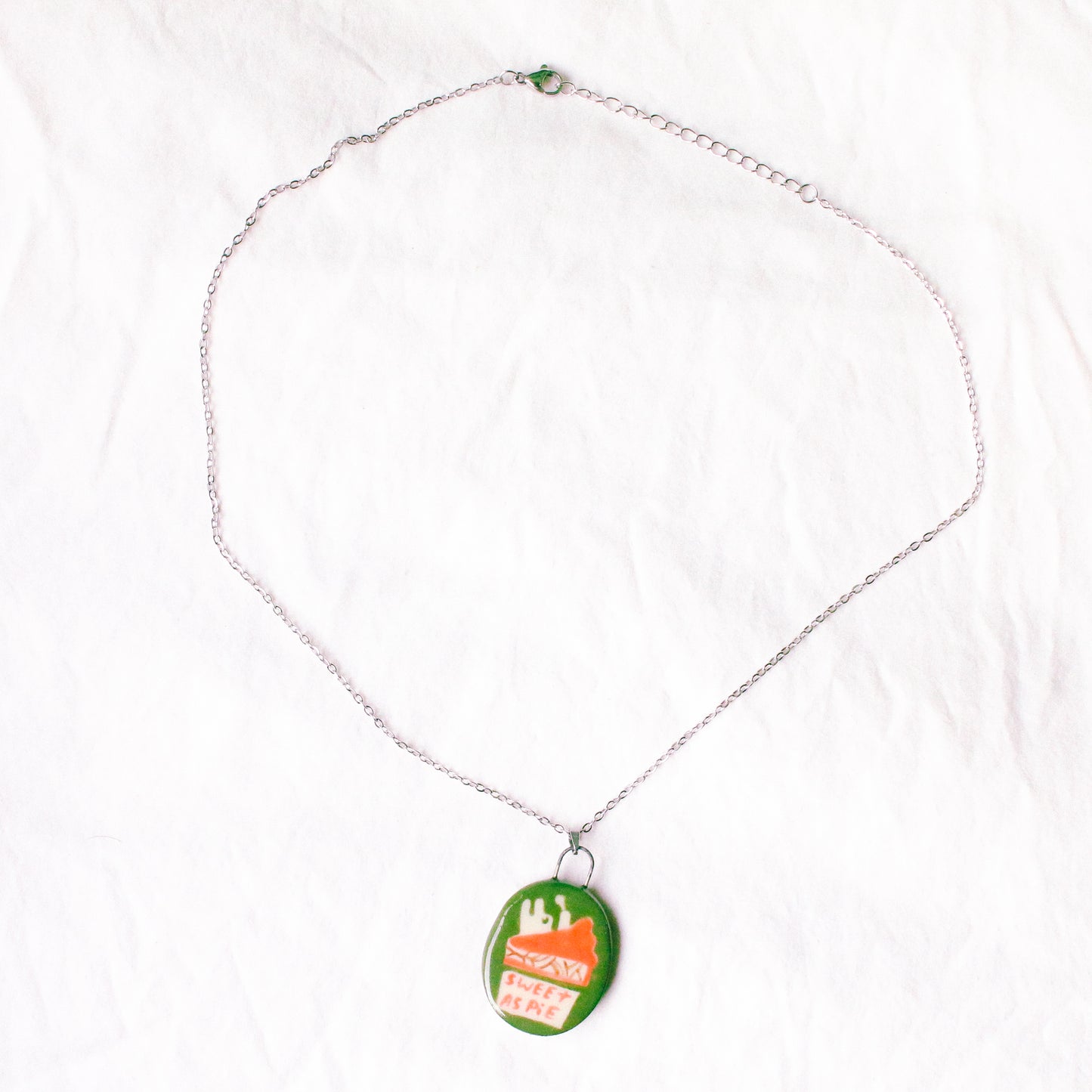 'Sweet as Pie' Handmade Ceramic Necklace