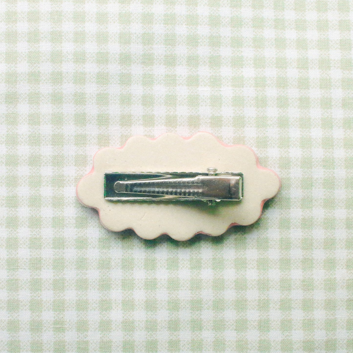 'Pudding a la Mode (Pink)' Handmade Ceramic Hair Clip