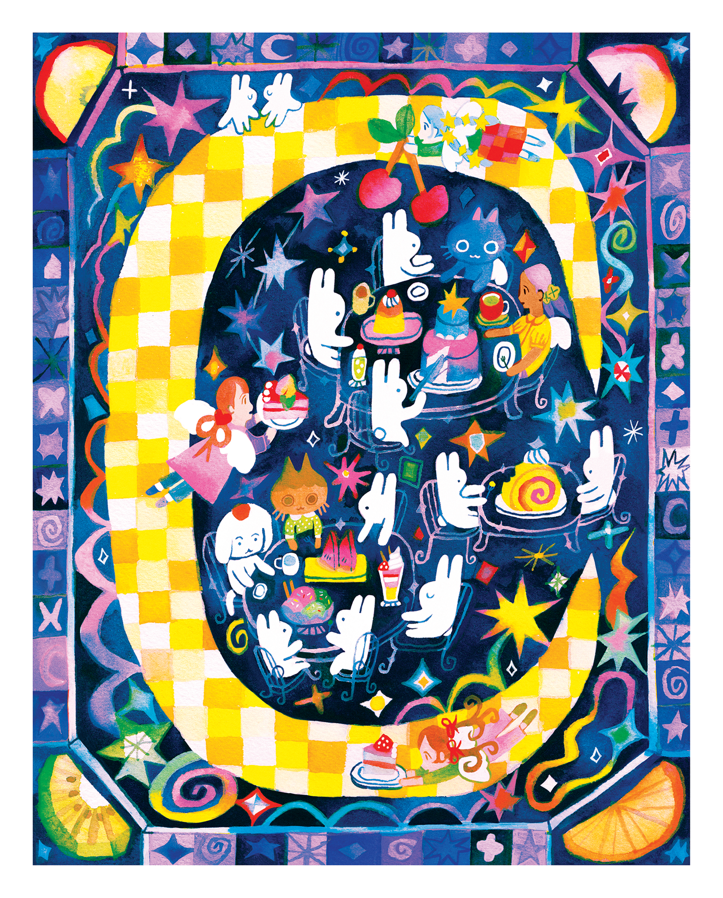 'Cosmic Cafe' Art Print ~ 8x10