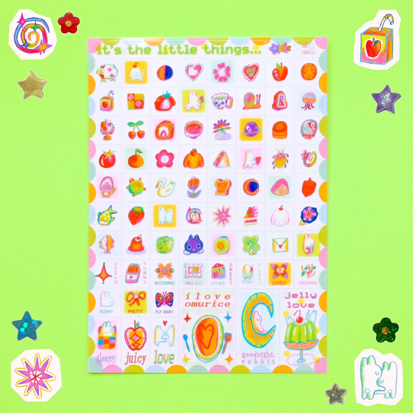 'It's the Little Things' 5x7 Big Sticker Sheet