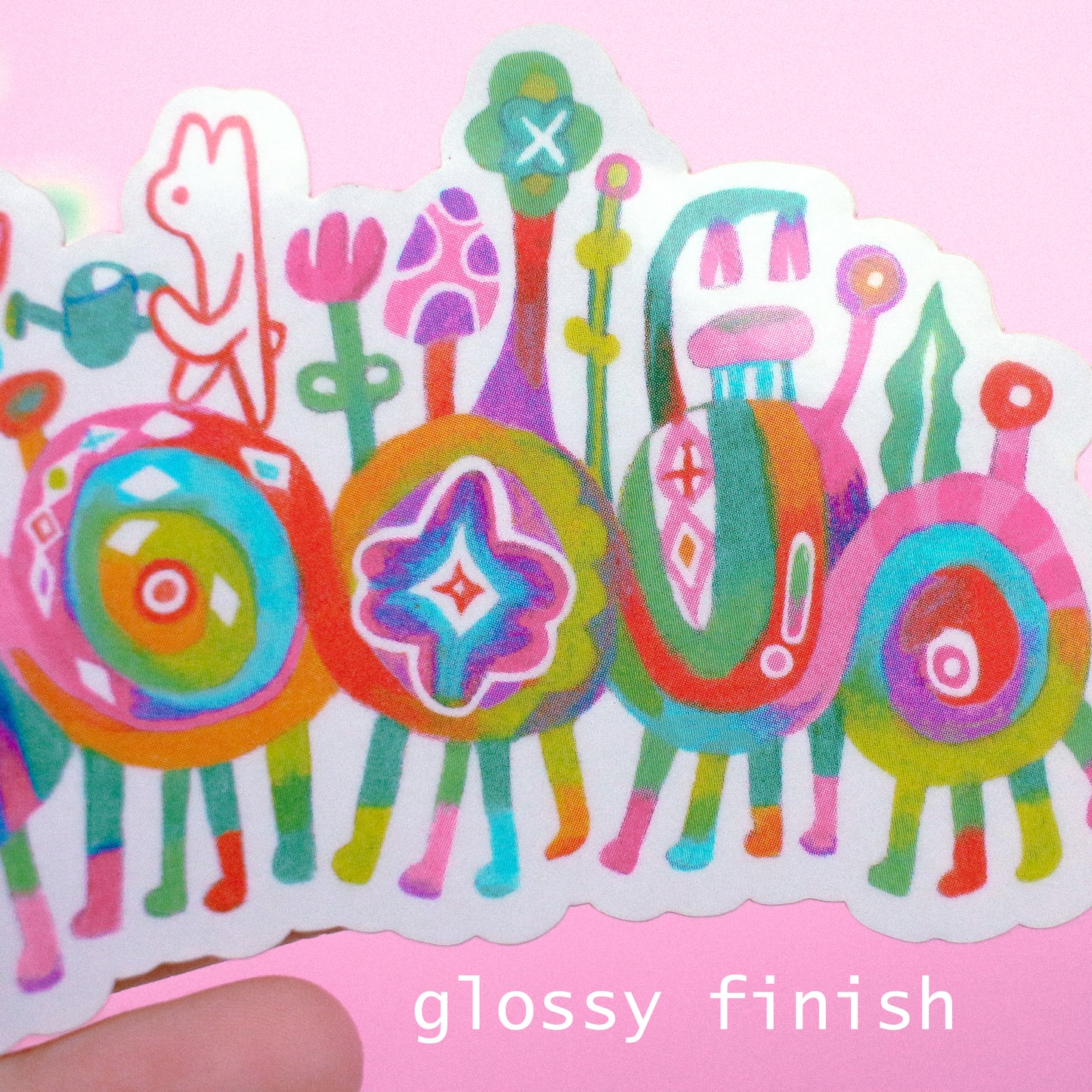 Midnight Garden 'Caterpillar' JUMBO (4 inch) Vinyl Sticker