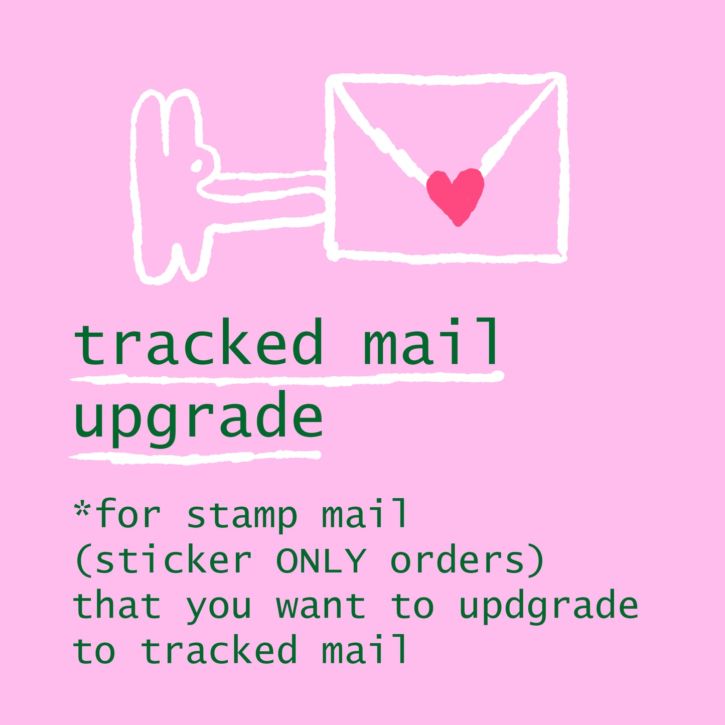 Tracked Mail Upgrade (For orders with ONLY stickers)