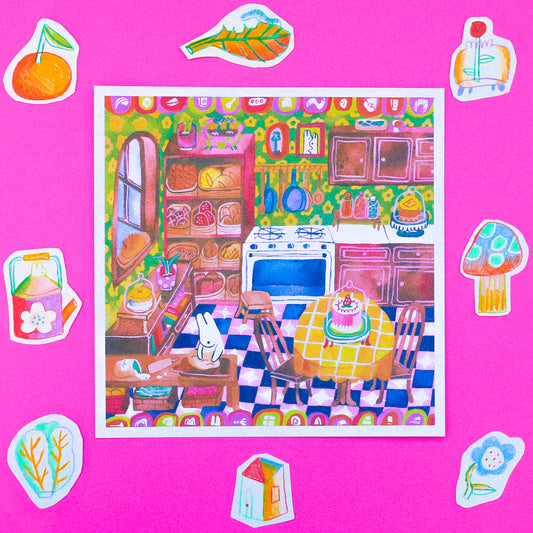 'The Baker's Room' Art Print ~ 8x8
