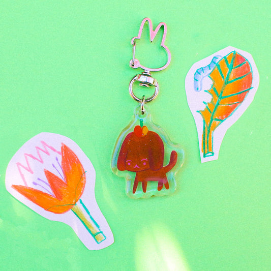 Odd Rabbit Town 'Stroodle' Glitter Acrylic Charm