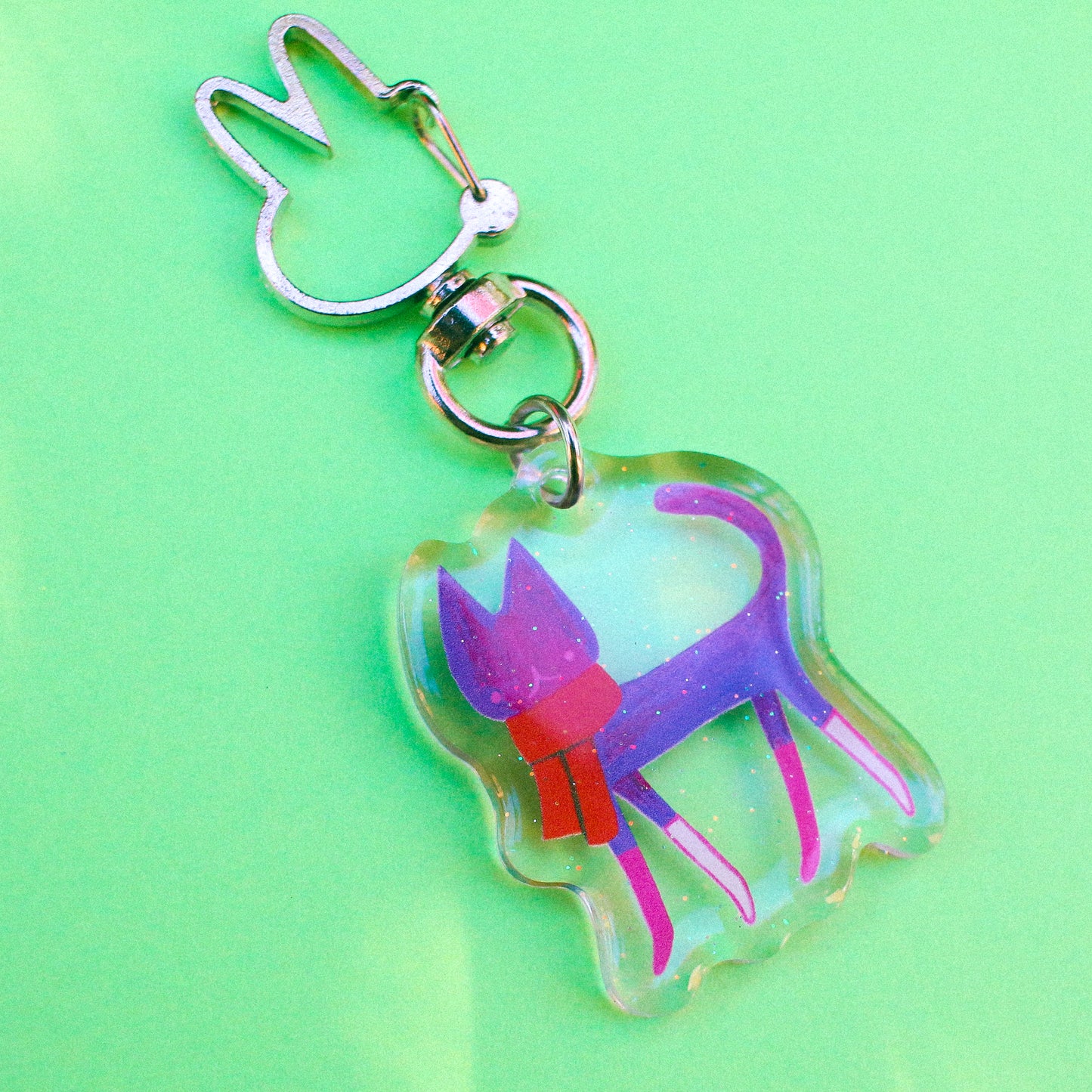 Odd Rabbit Town 'Turnip' Glitter Acrylic Charm