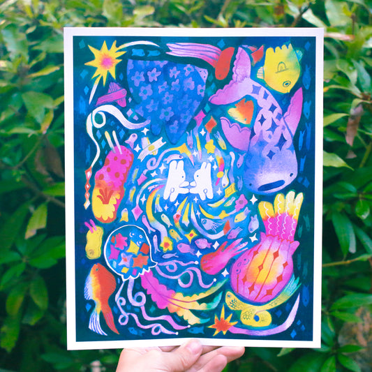 'At the Center of the Ocean' Art Print ~ 8x10