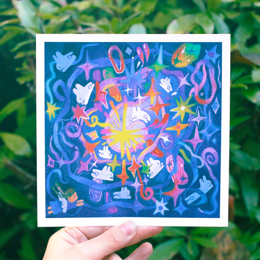 'Cosmos' Art Print ~ 6x6