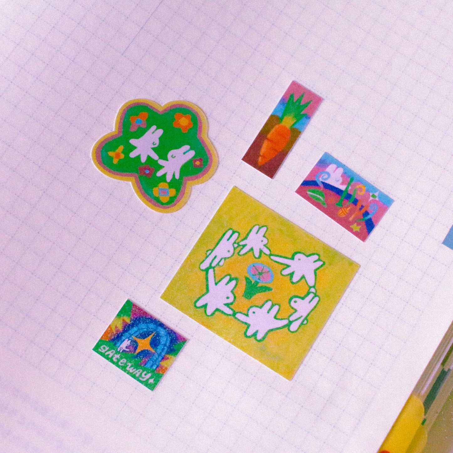 'Magic Forest' A6 Glitter Sticker Sheet