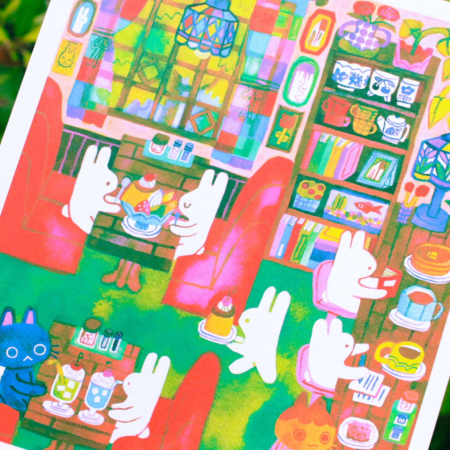 'Afternoon at the Kissaten' Art Print ~ 6x7
