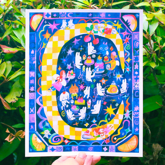 'Cosmic Cafe' Art Print ~ 8x10