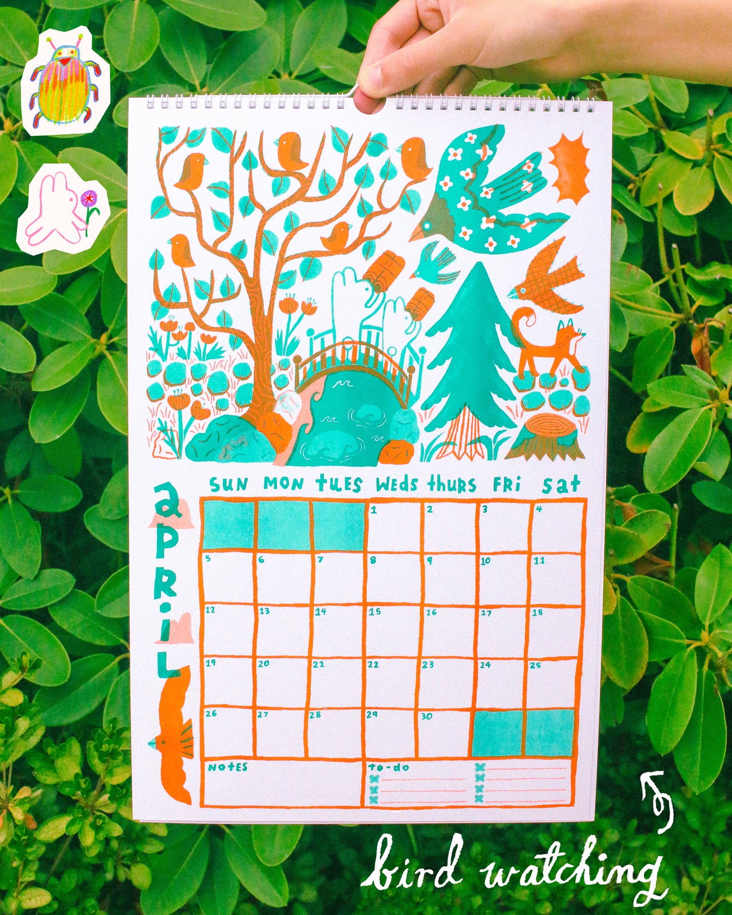 2026 Risograph Calendar Preorder (anything ordered with the preorder will not be shipped until the preorder is shipped)