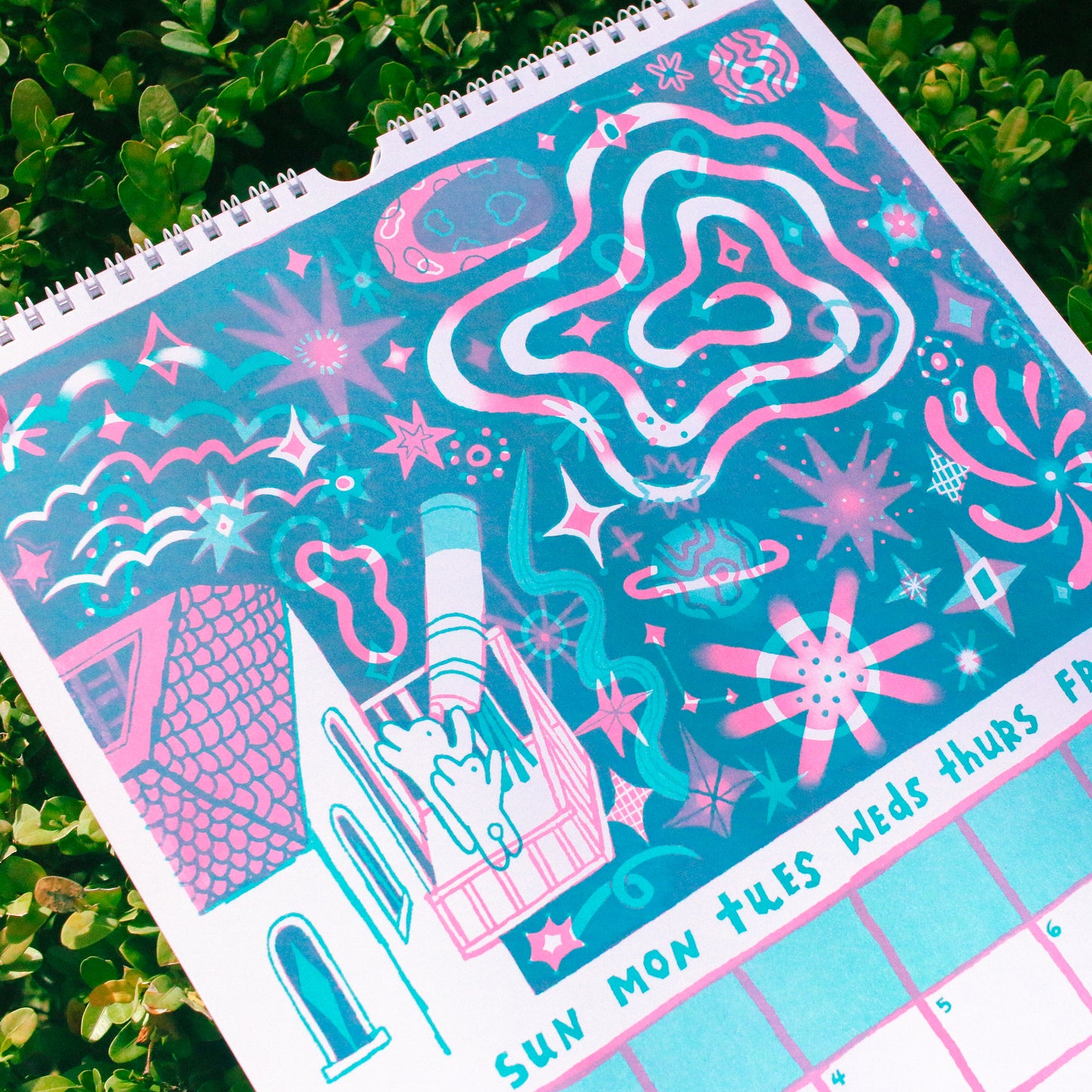 2026 Risograph Calendar Preorder (anything ordered with the preorder will not be shipped until the preorder is shipped)