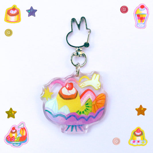 'Shooting Star a la Mode' Acrylic Charm