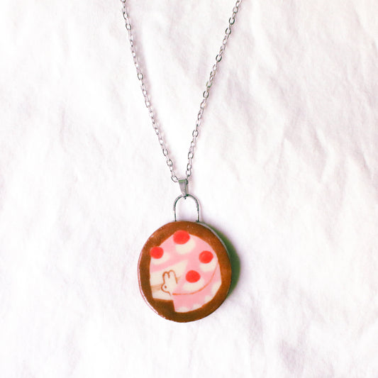 'Cherry Cake' Handmade Ceramic Necklace