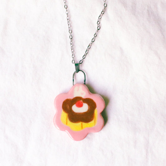 'Flower Pudding' Handmade Ceramic Necklace