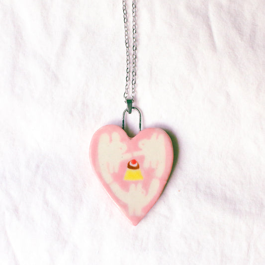 'Pudding Celebration' Handmade Ceramic Necklace