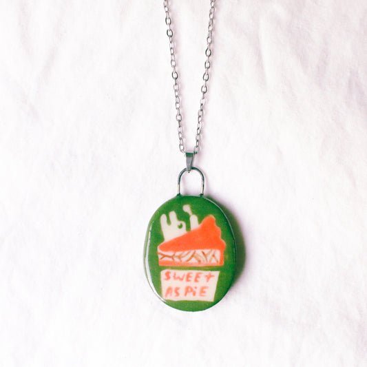 'Sweet as Pie' Handmade Ceramic Necklace