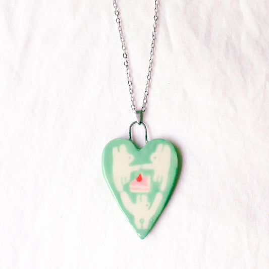 'Cake Celebration' Handmade Ceramic Necklace