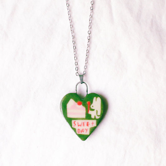 'Sweet Day' Handmade Ceramic Necklace