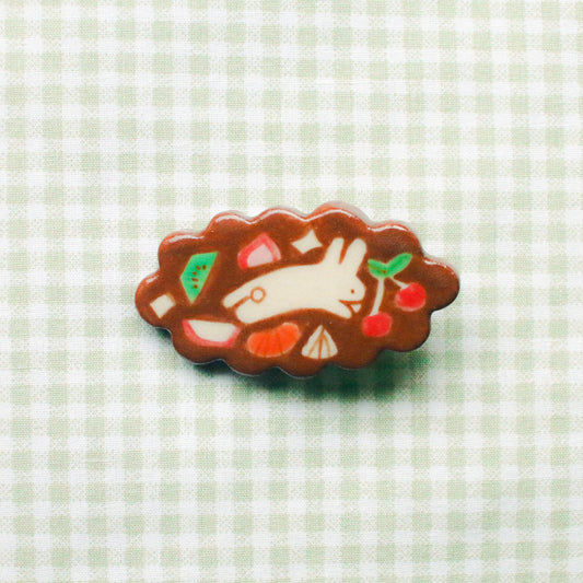 'Fruits a la Mode (ver 1.)' Handmade Ceramic Hair Clip